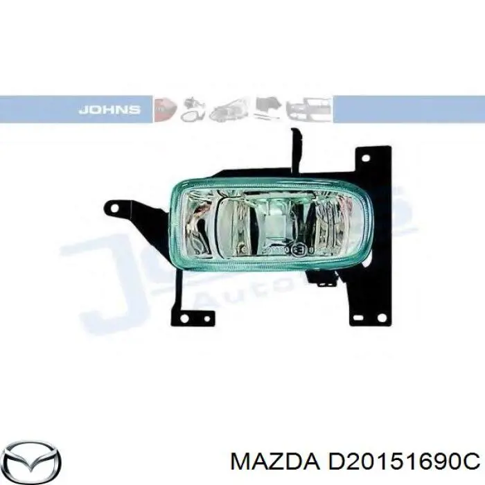 Compre D20151690C Mazda Luzes de nevoeiro esquerdas