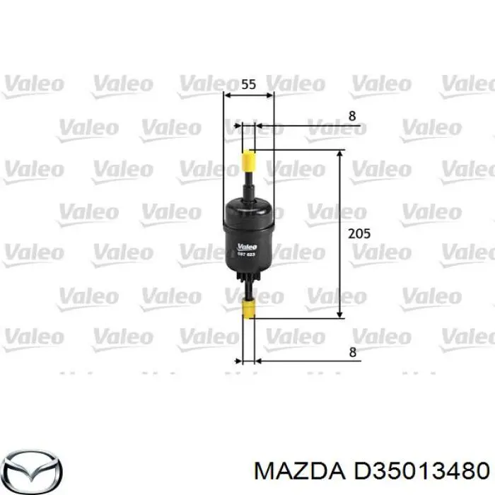 Compre D35013480 Mazda Filtro de combustível
