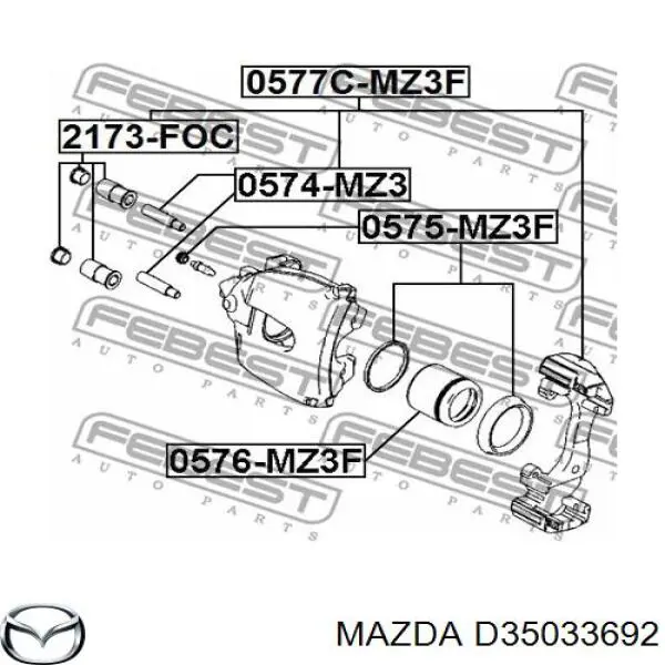  Mazda D35033692 preço, a partir de  