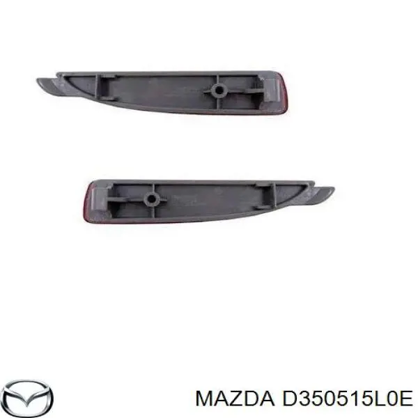 Compre D350515L0E Mazda Retrorrefletor (refletor) do pára-choque traseiro direito