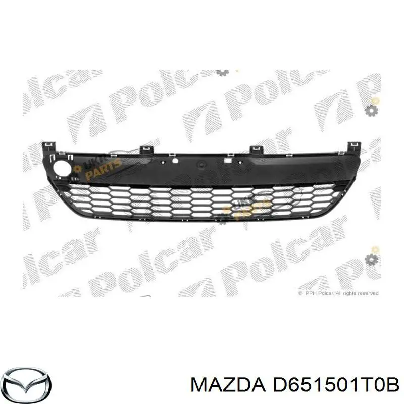 Compre D651501T0B Mazda Grelha central do pára-choque dianteiro