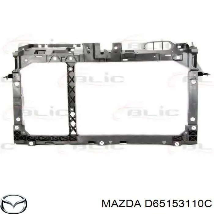 Compre D65153110G Mazda Suporte do radiador montado (painel de montagem de fixação das luzes)