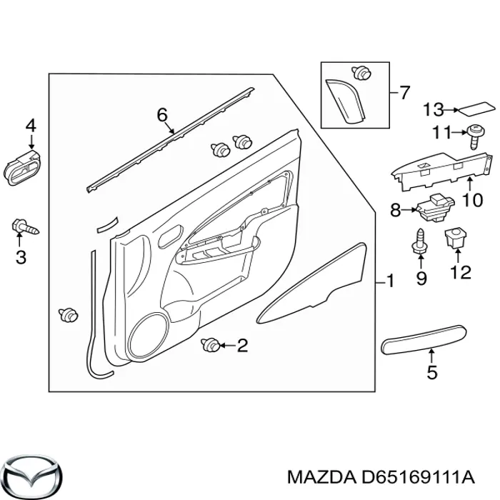  Mazda D65169111A preço, a partir de  