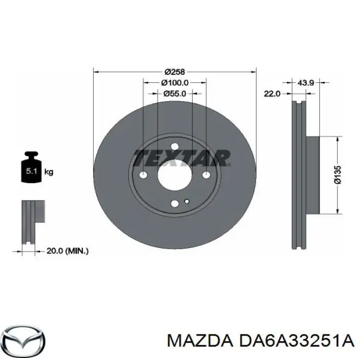 Compre 43512WB001 Toyota Disco do freio dianteiro