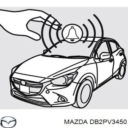Compre DB2PV3450 Mazda Protetores de lama dianteiros, kit