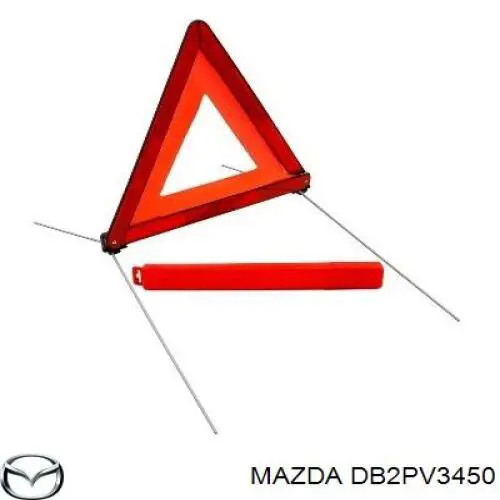 Protetores de lama dianteiros, kit DB2PV3450 Mazda