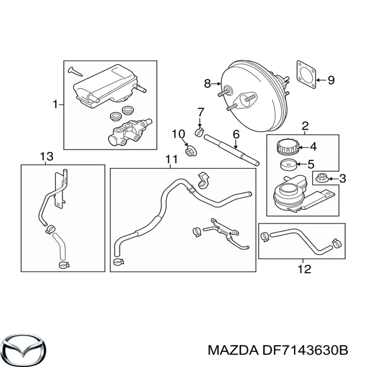  Mazda DF7143630B preço, a partir de 37,21 USD