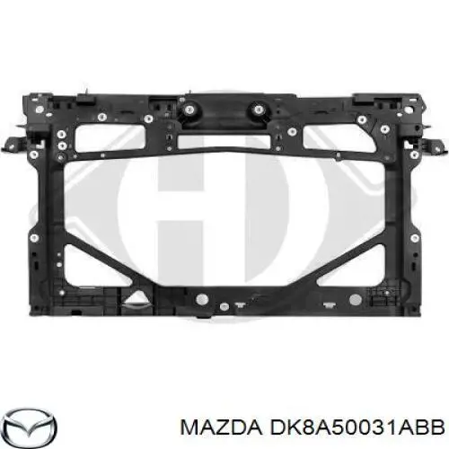 Pára-choque dianteiro DK8A50031CBB Mazda