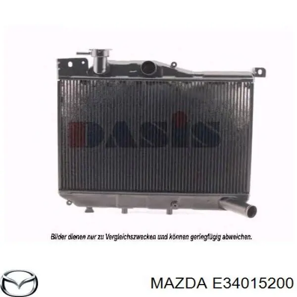 Radiador de esfriamento de motor para Mazda 323 II 3 dr 