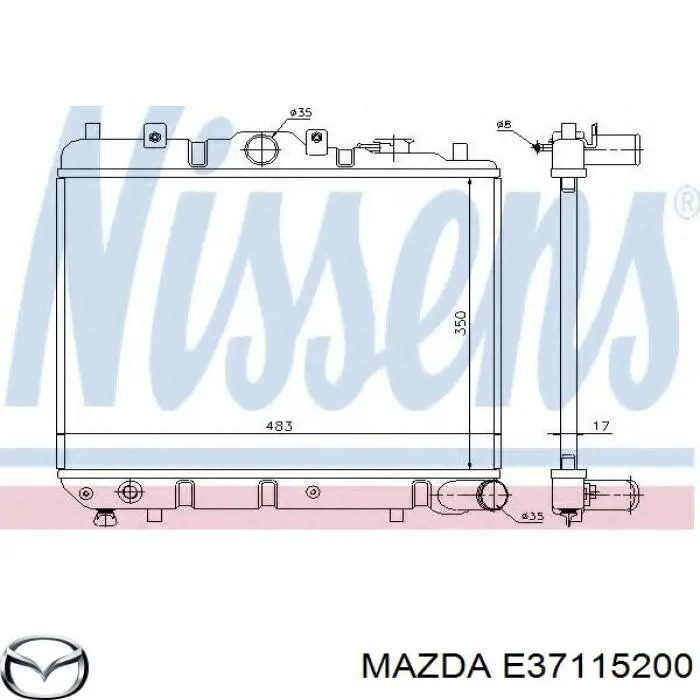 Compre 62509 Nissens Radiador de esfriamento de motor