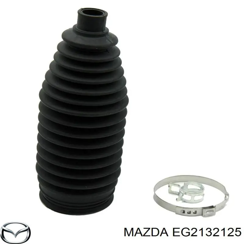 EG2132125 Mazda Bota de proteção do mecanismo de direção (de cremalheira)
