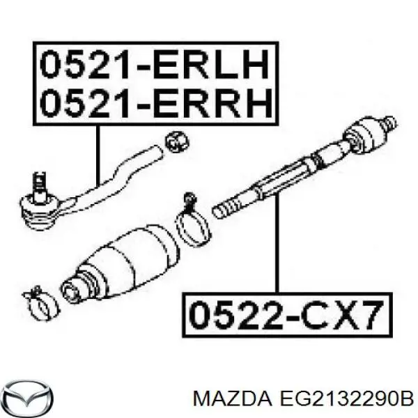 Ponta externa da barra de direção Mazda EG2132290B preço, a partir de 44,95 USD