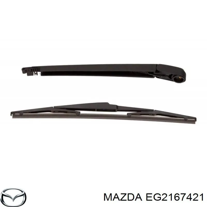 EG2167421 Mazda Braço de limpa-pára-brisas de vidro traseiro