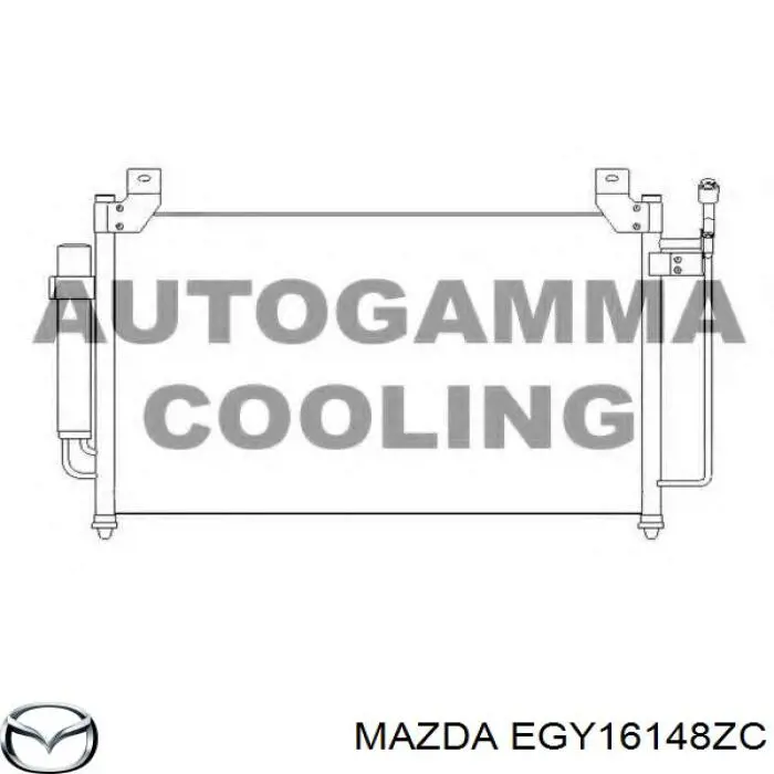 EGY16148ZC Mazda Radiador de aparelho de ar condicionado