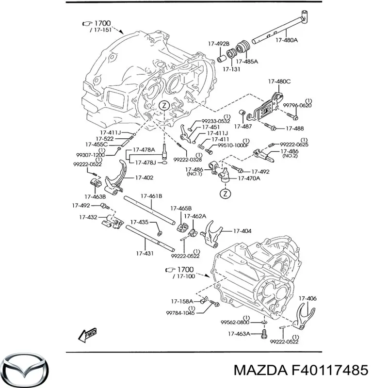 Bota de proteção de ligação de mudança para Mazda 323 F IV BG