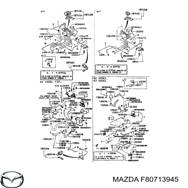 F80713945 Mazda 