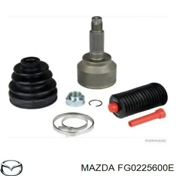 FG0225600E Mazda Semieixo (acionador) dianteiro esquerdo