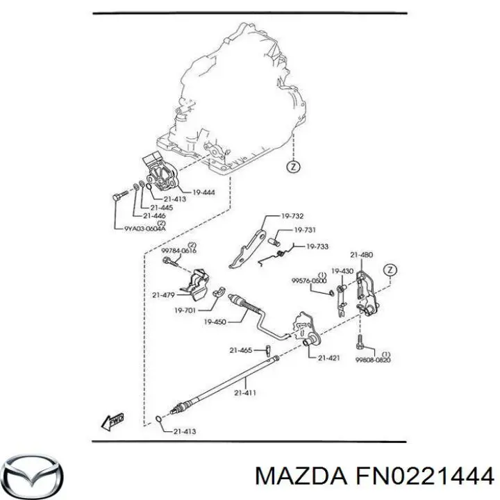 Sensor dos modos de trabalho da Caixa Automática de Mudança Mazda FN0221444 preço, a partir de 36,32 USD