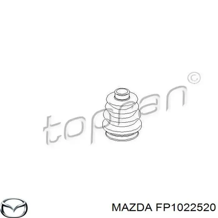 Junta homocinética interna dianteira direita FP1022520 Mazda