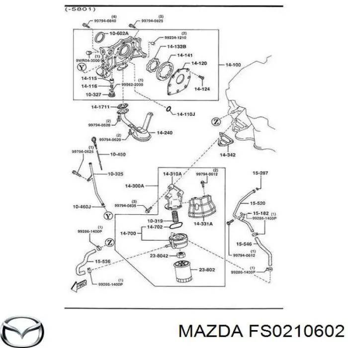 Vedação dianteira de cambota de motor Mazda FS0210602 preço, a partir de 3,98 USD