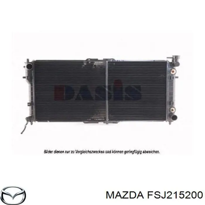 Radiador de esfriamento de motor Mazda FSJ215200 preço, a partir de 342,16 USD