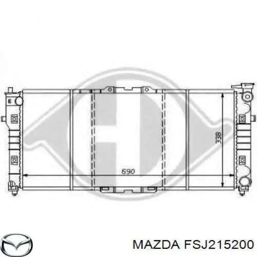 Compre FSJ215200 Mazda Radiador de esfriamento de motor