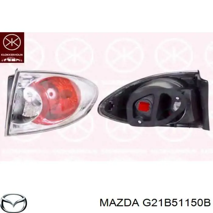 G21B51150B Mazda Lanterna traseira direita