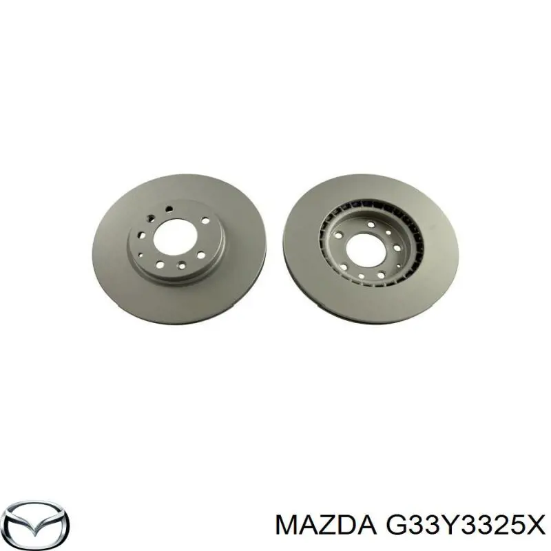 Compre G33Y3325X Mazda Disco do freio dianteiro