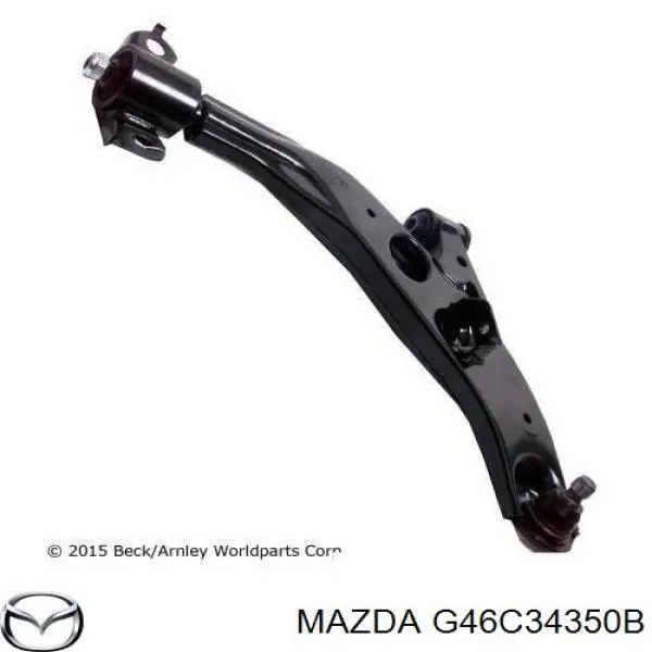 G46C34350B Mazda Braço oscilante inferior esquerdo de suspensão dianteira
