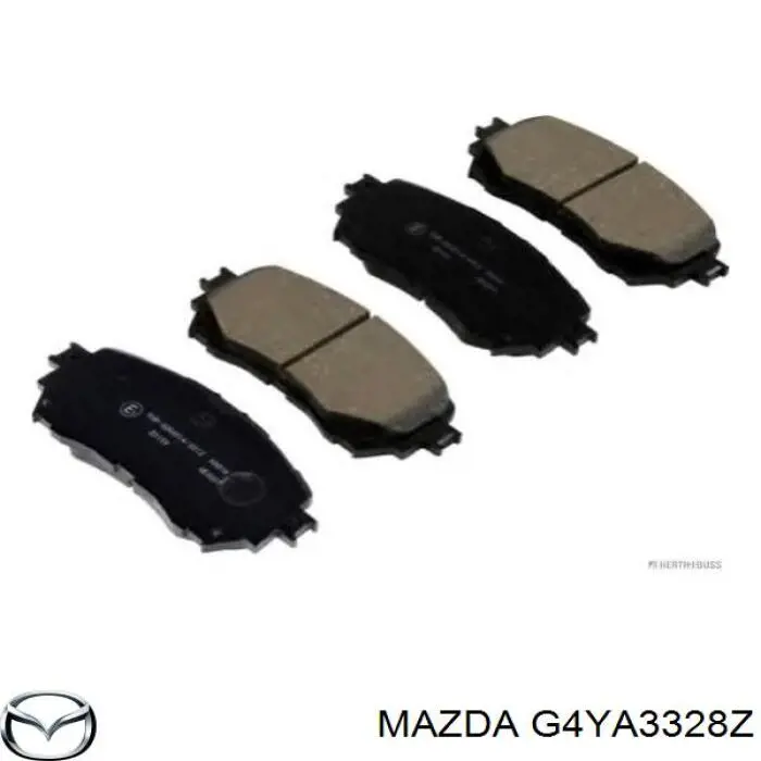 G4YA3328Z Mazda Sapatas do freio dianteiras de disco