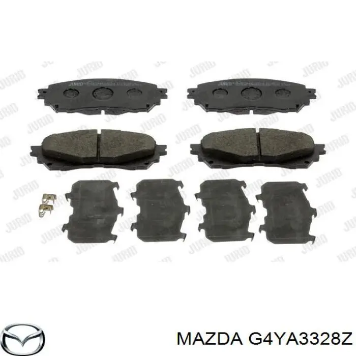 Compre G4YA3328Z Mazda Sapatas do freio dianteiras de disco
