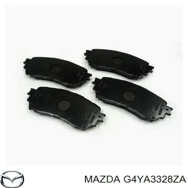 Compre G4YA3328ZA Mazda Sapatas do freio dianteiras de disco