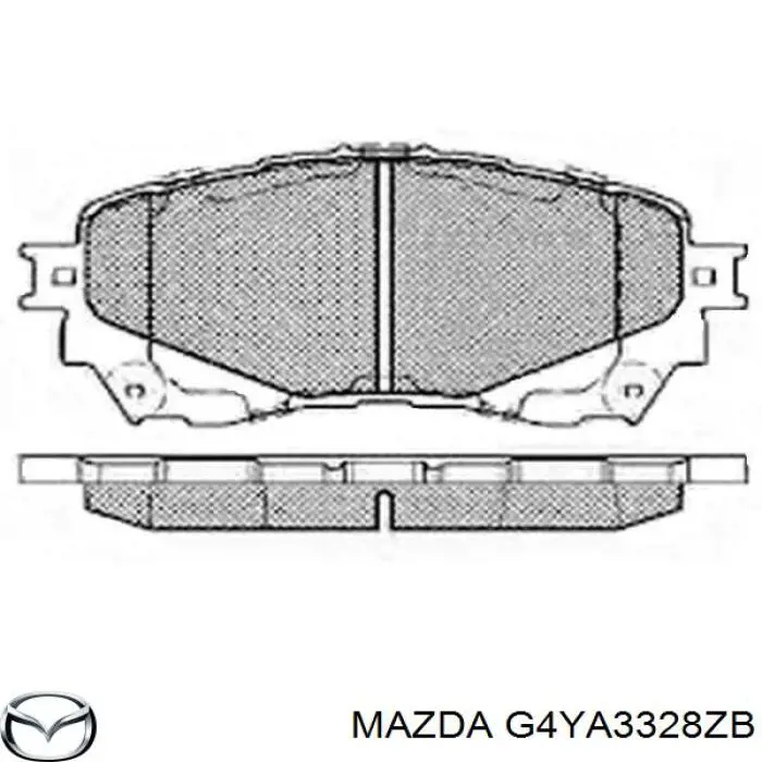 G4YA3328ZB Mazda Sapatas do freio dianteiras de disco