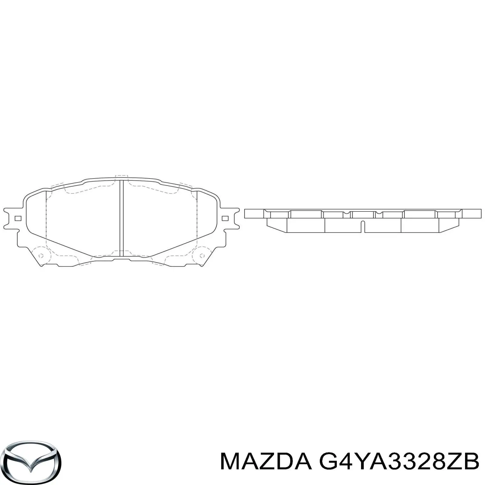 Sapatas do freio dianteiras de disco Mazda G4YA3328ZB preço, a partir de 37,15 USD
