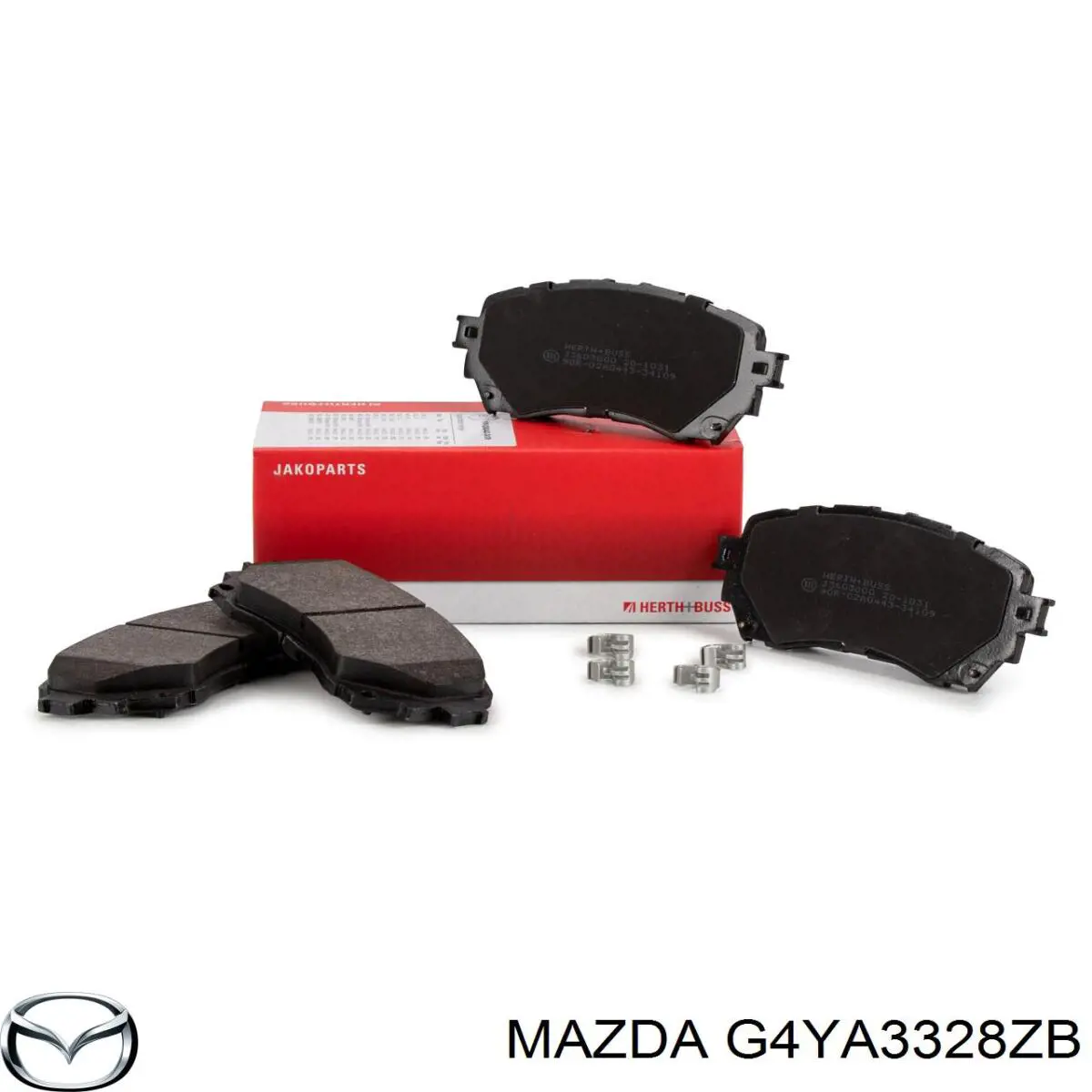 Compre G4YA3328ZB Mazda Sapatas do freio dianteiras de disco