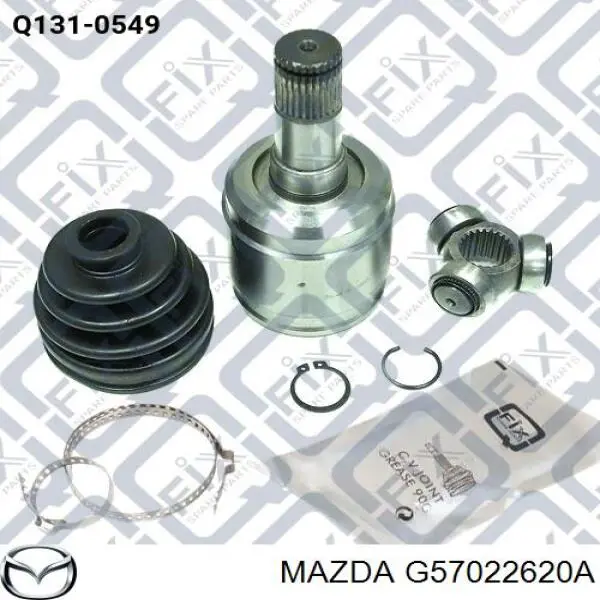 Compre G57022620A Mazda Junta homocinética interna dianteira esquerda