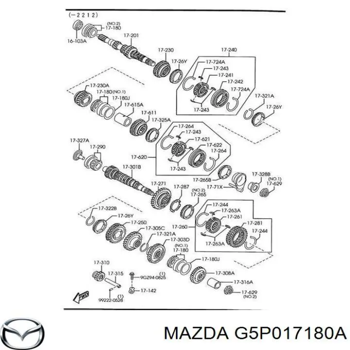 Rolamento da árvore primária da Caixa de Mudança para Mazda 3  BK12