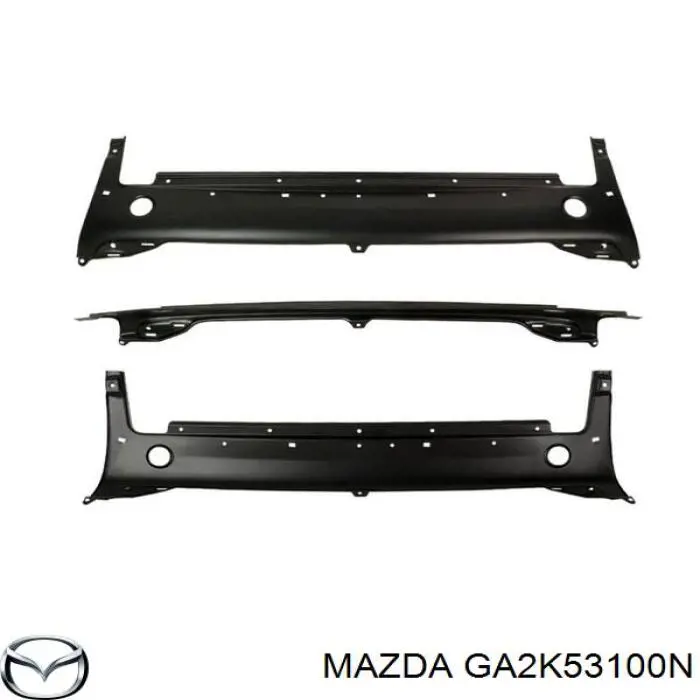  Suporte do radiador montado (painel de montagem de fixação das luzes) Mazda 626 IV sedan (GE) (1992 - 1997) IV