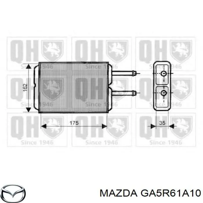 Compre GA5R61A10 Mazda Radiador de forno (de aquecedor)