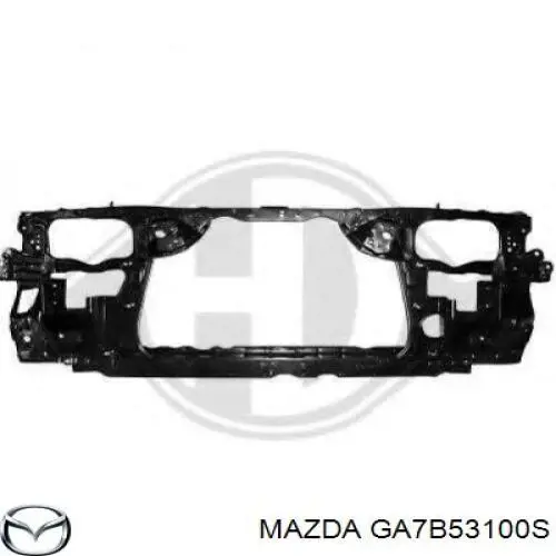 Suporte do radiador montado (painel de montagem de fixação das luzes) para Mazda 626 IV GE