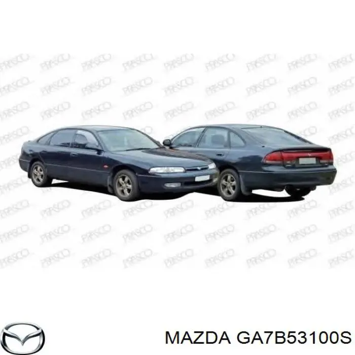 Suporte do radiador montado (painel de montagem de fixação das luzes) Mazda 626 IV GE