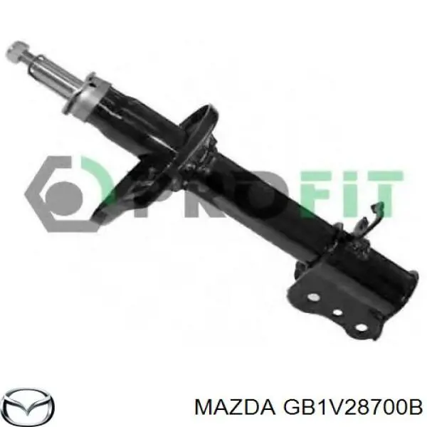 Amortecedor traseiro GB1V28700B Mazda