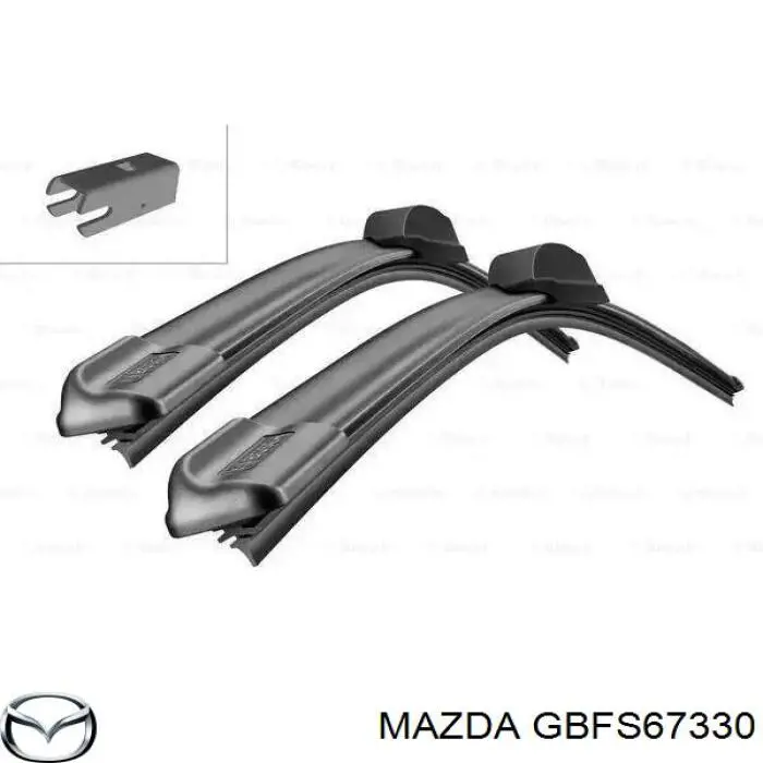 GBFS67330 Mazda Limpa-pára-brisas do pára-brisas de condutor