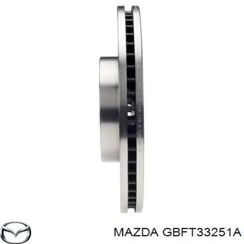 Disco do freio dianteiro Mazda GBFT33251A