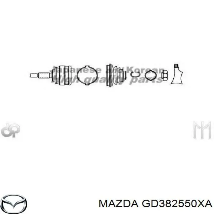 Compre GD622550XC Mazda Semieixo traseiro direito