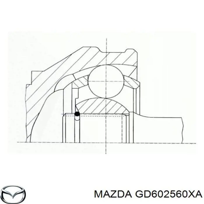 Compre GD602560XA Mazda Junta homocinética externa dianteira