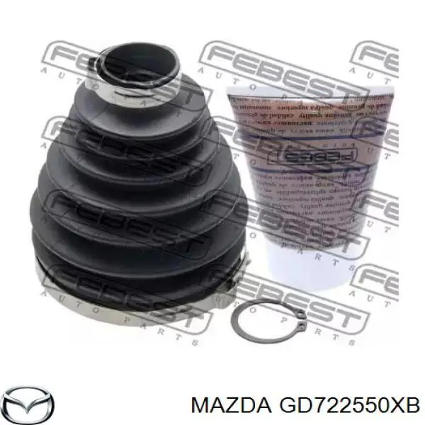 GD722550XB Mazda Semieixo (acionador) dianteiro direito
