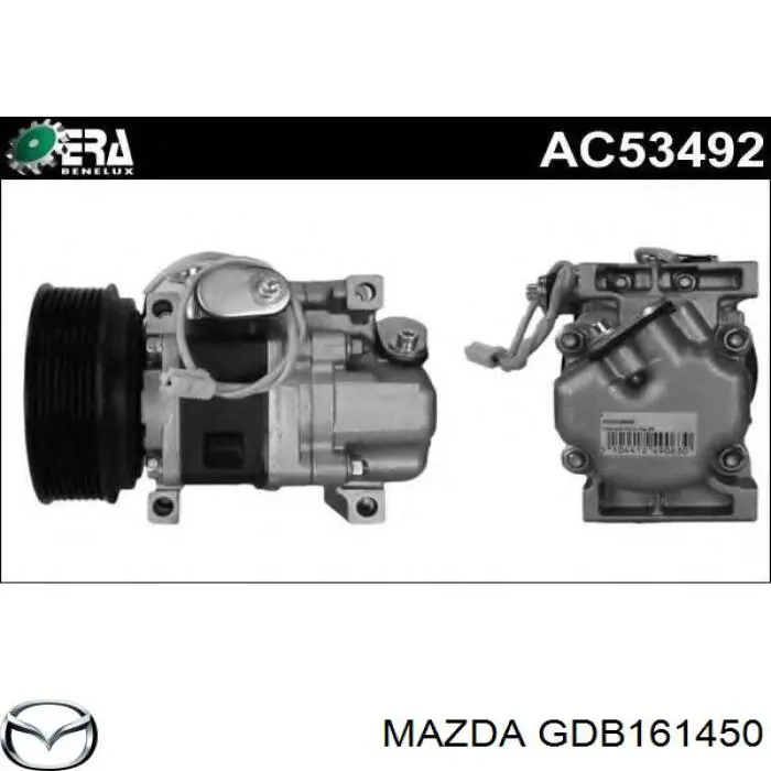 Compressor de aparelho de ar condicionado Mazda GDB161450 preço, a partir de 366,32 USD