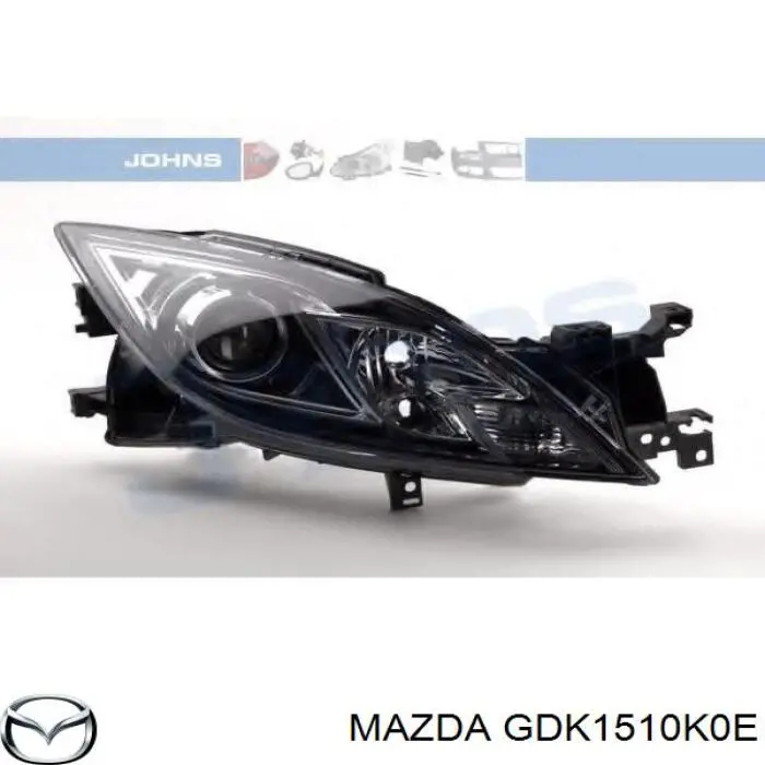 Luz direita Mazda GDK1510K0E preço, a partir de 236,07 USD