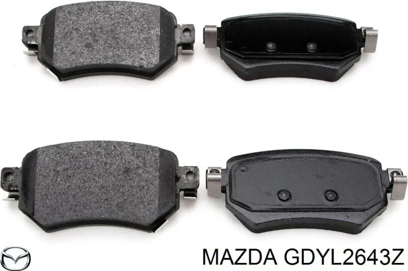 Compre GDYL2643Z Mazda Sapatas do freio traseiras de disco